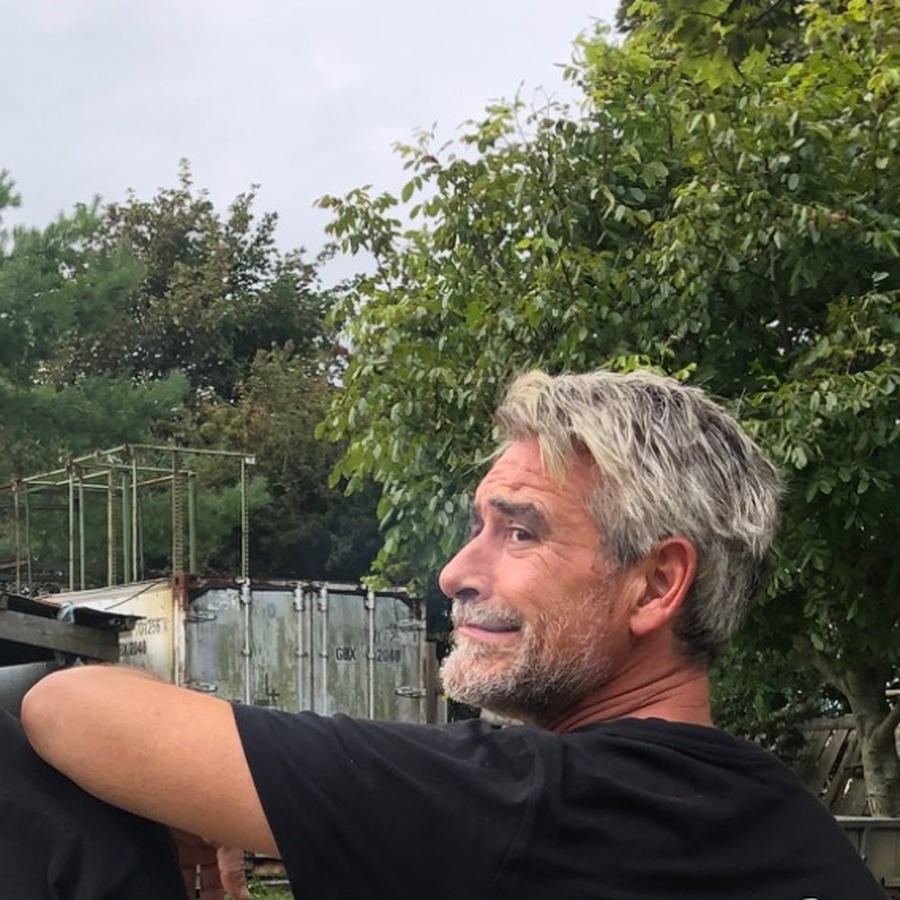 Cormac Martin at the Silverback wood yard